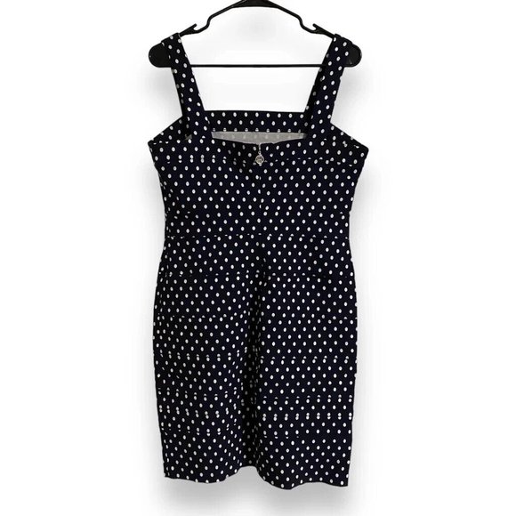 Tommy Hilfiger Black & White Polka Dot Pencil Dress Size 12 - Picture 2 of 8